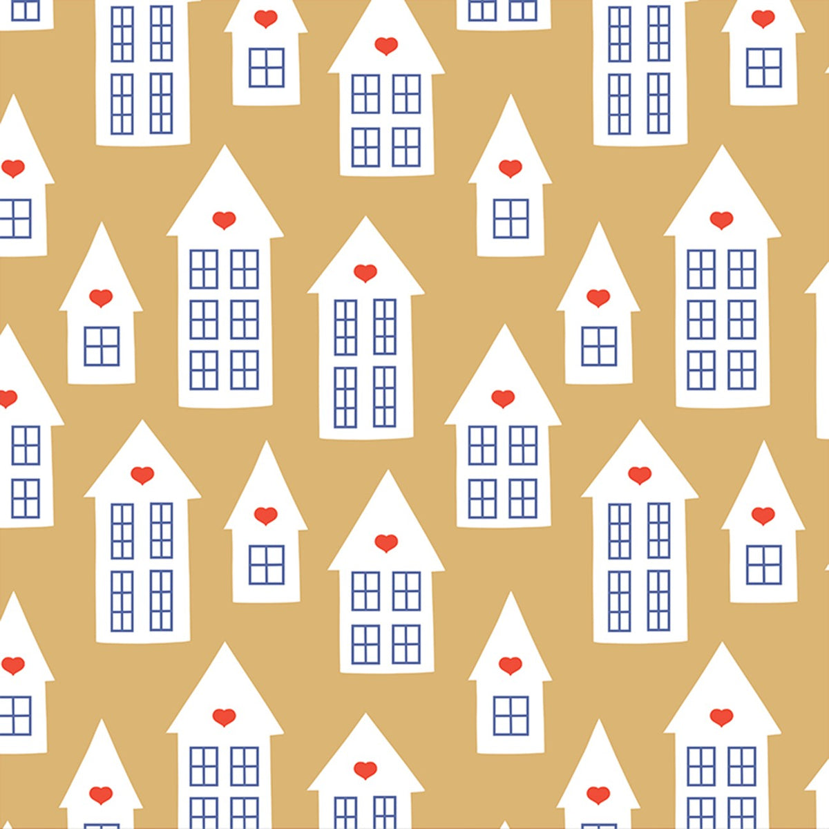 Nordic Houses Gold Christmas