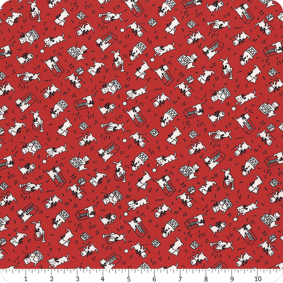 Marcus Fabrics - Red Cats - 43/45