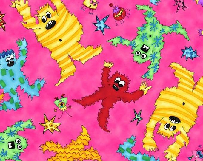 Quilting Treasures Monster Mash Pink